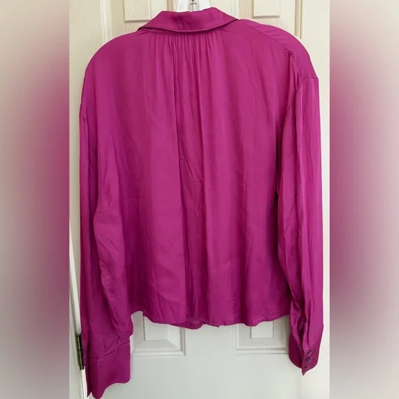 PILCRO $108 Pink Button-Up Blouse - Picture 4 of 5